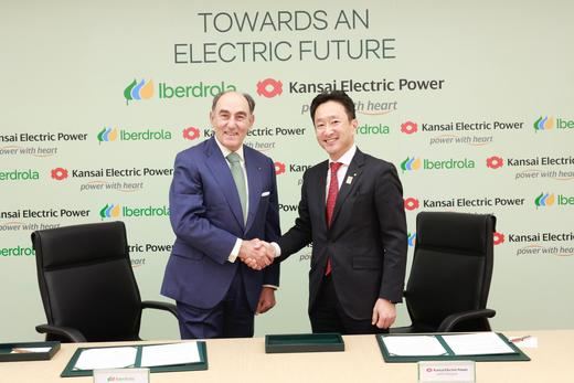 Ignacio Galán, presidente de Iberdrola, y Toru Kuwahara, vicepresidente de Kansai