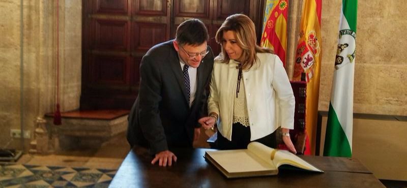 Ximo Puig y Susana Díaz preparan en Valencia una semana decisiva para el futuro del PSOE