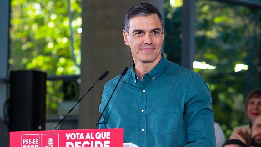 Sánchez, en un mitin del PSOE