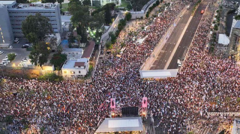 Manifestación contra Netanyahu en Tel Aviv