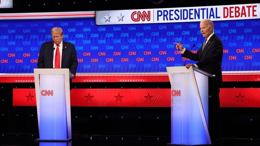 Biden y Trump, en el debate