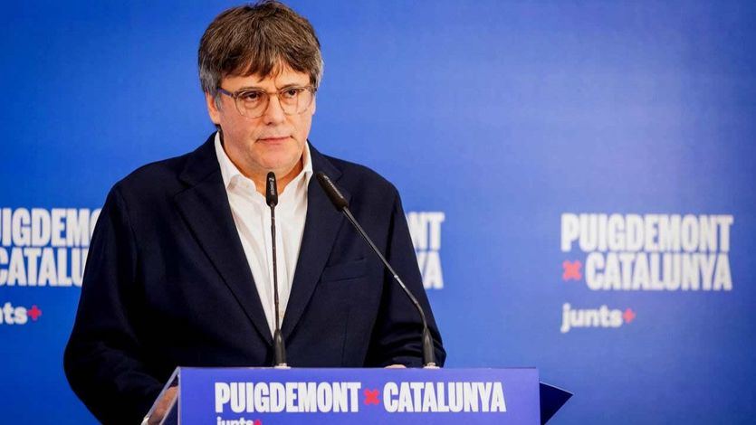 Puigdemont, en un acto de Junts