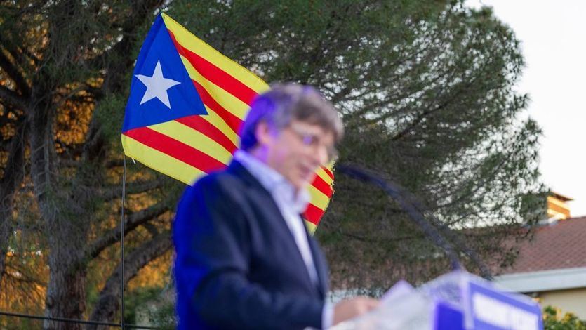 Puigdemont, en un acto de Junts