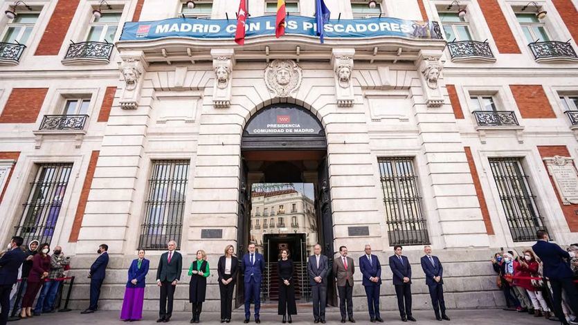 Ayuso, en un acto en la Puerta del Sol