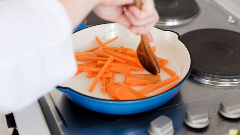 Cocinando con sartén