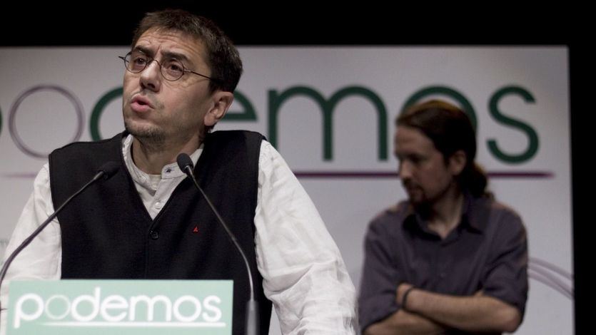 Juan Carlos Monedero, cuando participaba en mítines de Podemos