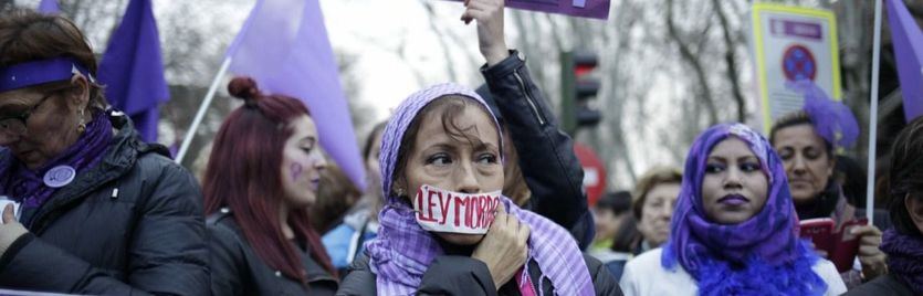 Un 8-M pasado por agua con más de 40 manifestaciones por todo el país