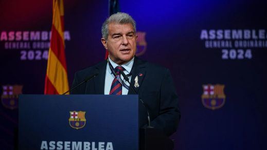 El presidente del Barça, Joan Laporta