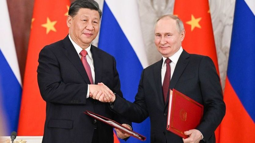 El presidente chino, Xi Jinping, y el ruso, Vladímir Putin