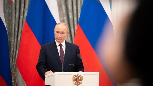 Una rueda de prensa de Vladimir Putin 