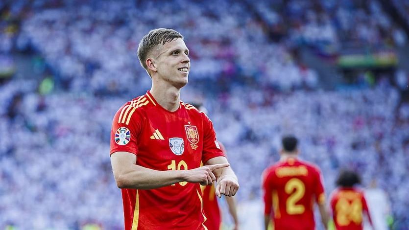 Dani Olmo, con la Selección