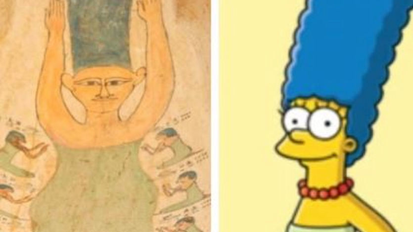 Jeroglífico de Marge junto al personaje