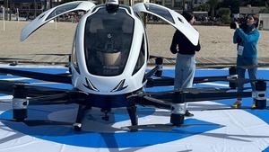 El primer vuelo de un aerotaxi no tripulado en España, en Benidorm