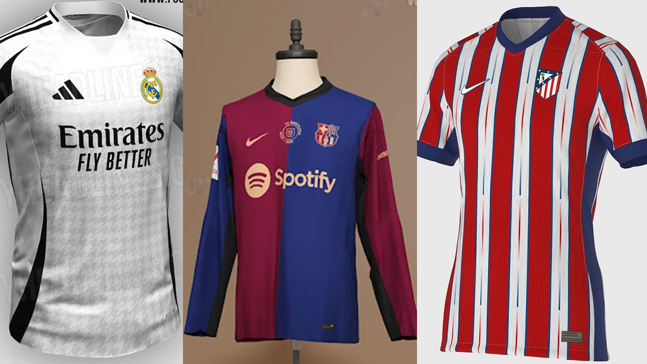 Spoiler camisetas así serán las equipaciones de Real Madrid, Barça y