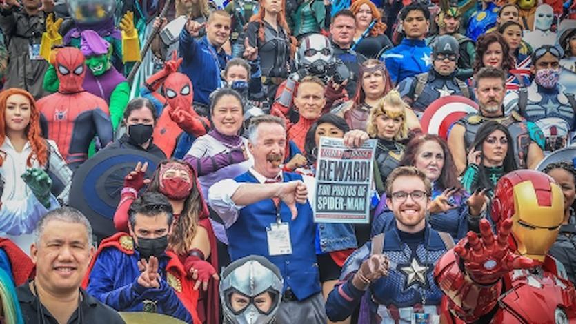 Personas en una Comic-Con de San Diego