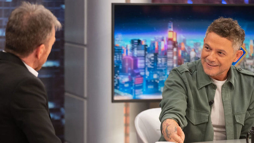 Pablo Motos y Alejandro Sanz, en 'El Hormiguero'