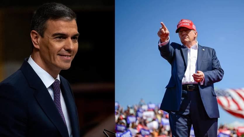 Pedro Sánchez y Donald Trump