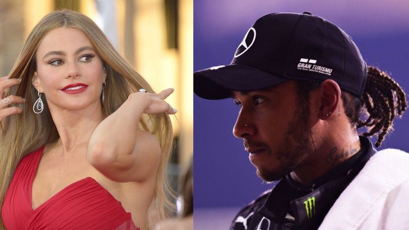 Sofía Vergara y Lewis Hamilton